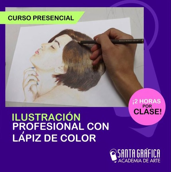 Ilustración a lápiz de color