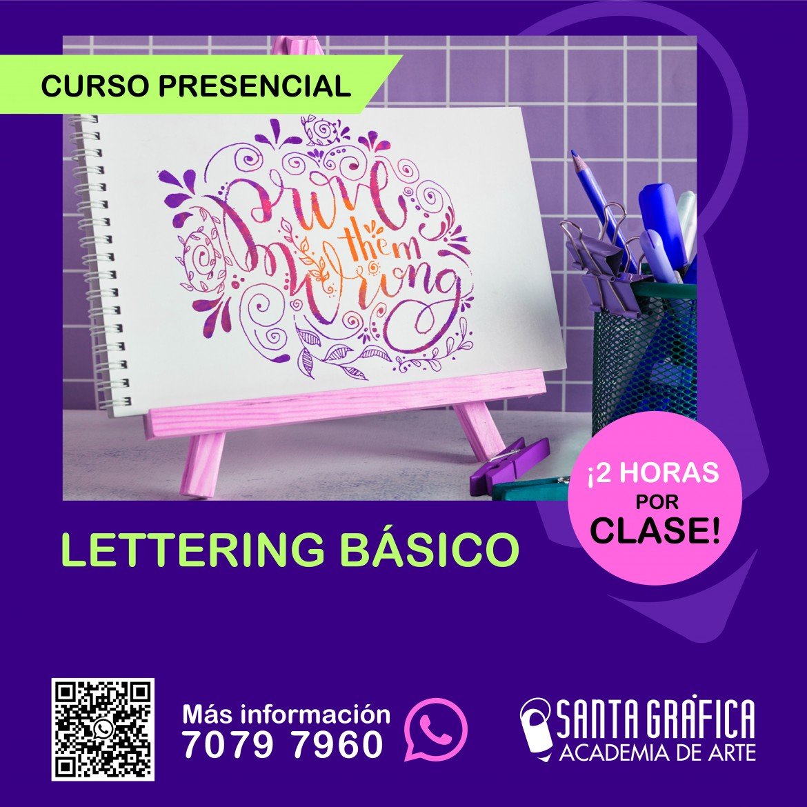LETTERING BÁSICO PRESENCIAL - Santa Gráfica